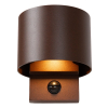 Lucide Wandlamp buiten op sensor | Tadzio | 2700-3300-4000K | IP65 | Bewegingssensor | Roest bruin | 7W LLU20409 - 3