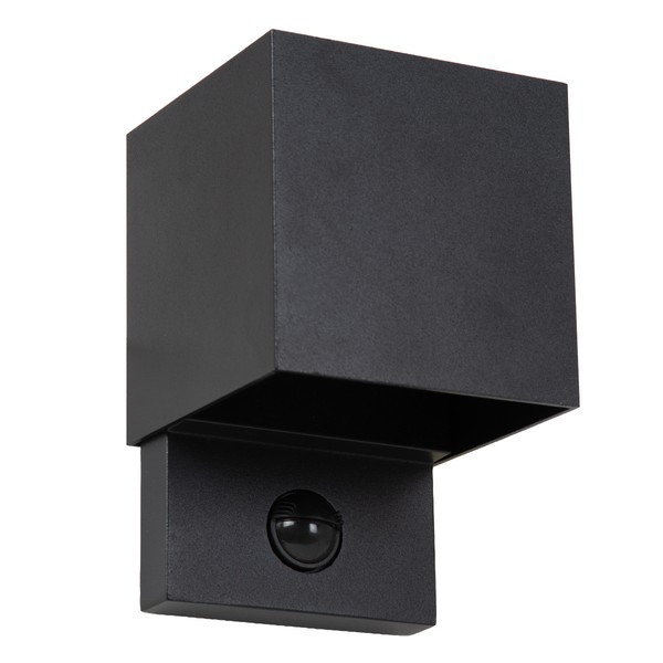 Lucide Wandlamp buiten op sensor | Tadzio | 2700-3300-4000K | IP65 | Bewegingssensor | Zwart | 7W LLU20410 - 2