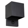 Lucide Wandlamp buiten op sensor | Tadzio | 2700-3300-4000K | IP65 | Bewegingssensor | Zwart | 7W LLU20410 - 2