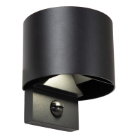 Lucide Wandlamp buiten op sensor | Tadzio | 2700-3300-4000K | IP65 | Bewegingssensor | Zwart | 7W LLU20411