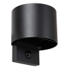 Lucide Wandlamp buiten op sensor | Tadzio | 2700-3300-4000K | IP65 | Bewegingssensor | Zwart | 7W LLU20411 - 2