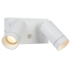Lucide Wandlamp buiten op sensor 2x GU10 | Taylor | IP54 | Bewegingssensor | Wit LLU20424 - 1