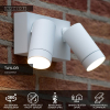 Lucide Wandlamp buiten op sensor 2x GU10 | Taylor | IP54 | Bewegingssensor | Wit LLU20424 - 3