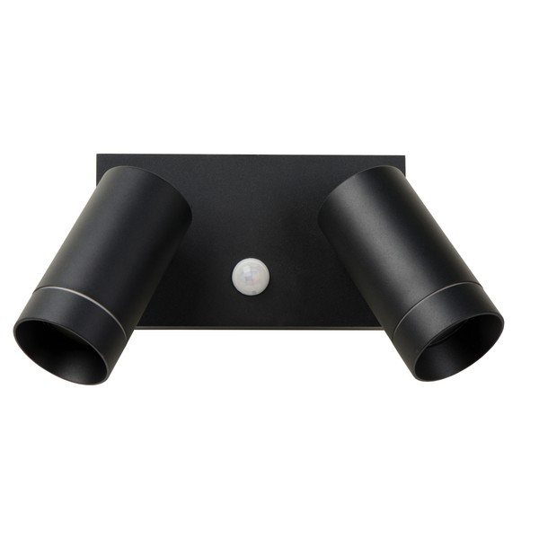 Lucide Wandlamp buiten op sensor 2x GU10 | Taylor | IP54 | Bewegingssensor | Zwart LLU20425 - 2