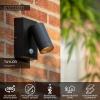 Lucide Wandlamp buiten op sensor GU10 | Taylor | IP54 | Bewegingssensor | Zwart LLU20423 - 4