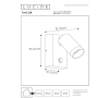 Lucide Wandlamp buiten op sensor GU10 | Taylor | IP54 | Bewegingssensor | Zwart LLU20423 - 5
