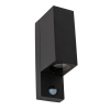 Lucide Wandlamp buiten op sensor GU10 | Up & Down | Zaro | IP65 | Bewegingssensor | Zwart LLU20588 - 2
