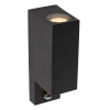 Lucide Wandlamp buiten op sensor GU10 | Up & Down | Zaro | IP65 | Bewegingssensor | Zwart LLU20588 - 3