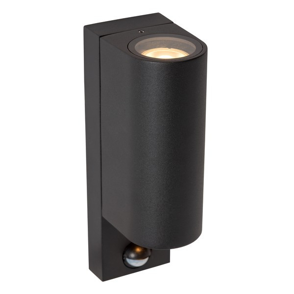 Lucide Wandlamp buiten op sensor GU10 | Up & Down | Zaro | IP65 | Bewegingssensor | Zwart LLU20589 - 3
