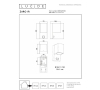 Lucide Wandlamp buiten op sensor GU10 | Zaro | Bewegingssensor | | IP65 | Zwart LLU20585 - 4