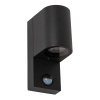 Lucide Wandlamp buiten op sensor GU10 | Zaro | Bewegingssensor | IP65 | Zwart LLU20586 - 2
