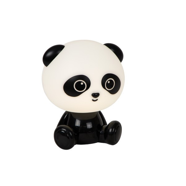 Lucide oplaadbare nachtlamp | Dodo panda | 4000K | Zwart/Wit | 3-staps dimbaar | 3W LLU20102 - 3