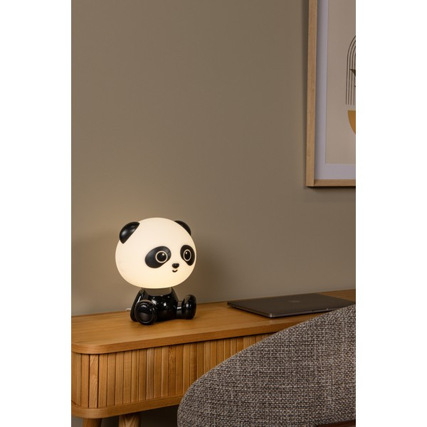 Lucide oplaadbare nachtlamp | Dodo panda | 4000K | Zwart/Wit | 3-staps dimbaar | 3W LLU20102 - 4