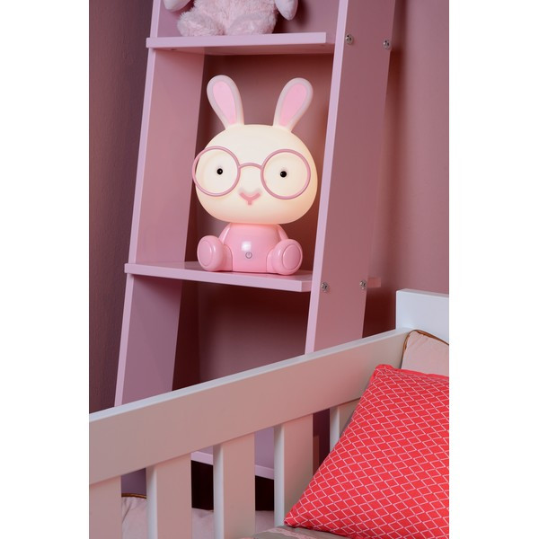 Lucide oplaadbare nachtlamp | Dodo rabbit | 4000K | Roze | 3-staps dimbaar | 3W LLU20103 - 4