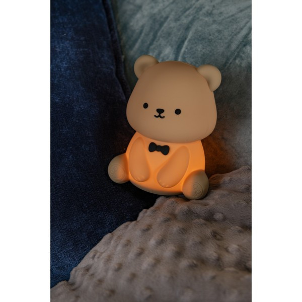 Lucide oplaadbare nachtlamp | Pincha bear | RGB + 2100K | Bruin | 3-staps dimbaar | 0.5W LLU20325 - 4