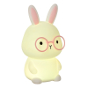 Lucide oplaadbare nachtlamp | Pincha rabbit | RGB + 2700K | Wit | 3-staps dimbaar | 0.5W LLU20328 - 3