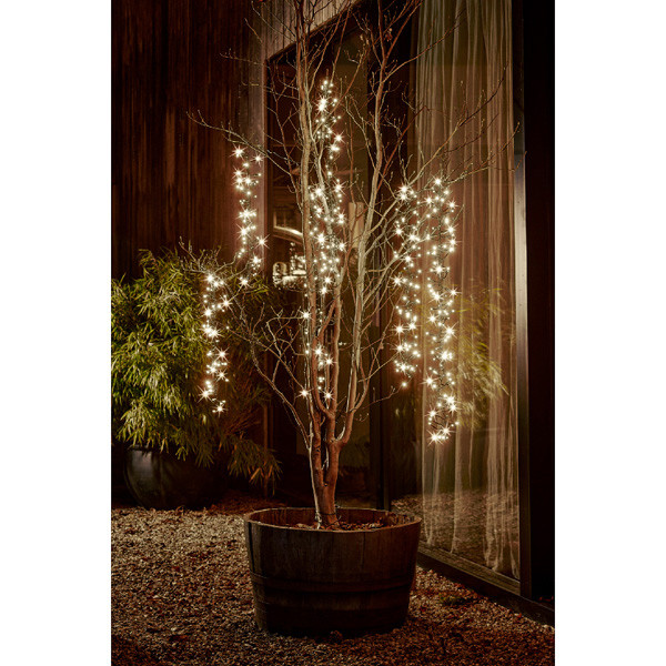 Lumineo Cascadeverlichting cluster | 6 takken | Warm wit | Twinkelen | 480 lampjes | Lumineo  LLU00201 - 3