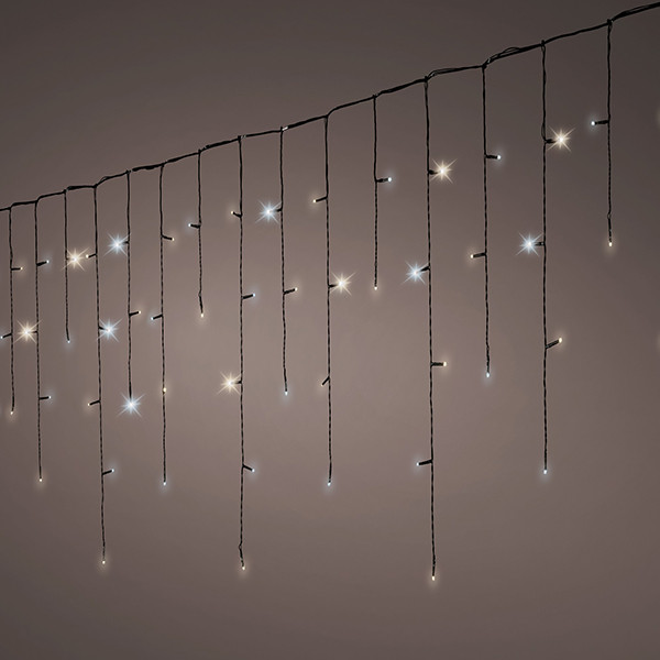 IJspegelverlichting 20 meter | Warm wit & koud wit | Twinkle effect | 490 lampjes | Lumineo LLU00489 - 1