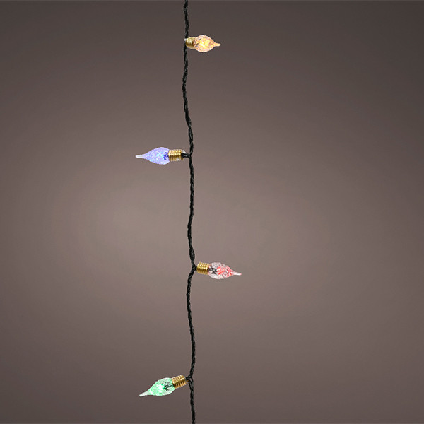 Kerstboomkaarsen | Vintage | 11.9 meter | Multicolor | 120 lampjes | Lumineo LLU00305 - 1