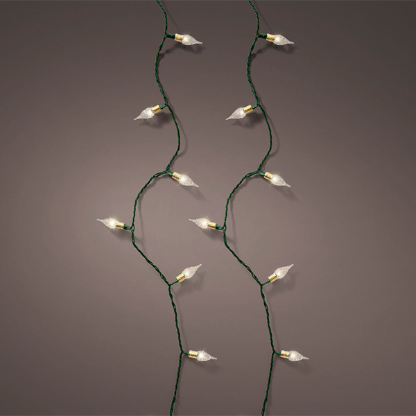 Kerstboomkaarsen | Vintage | 11.9 meter | Warm Wit | 120 lampjes | Lumineo LLU00304 - 1