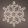 Kerstfiguur sneeuwvlok met verlichting | 54 x 63 cm | Warm wit | Twinkle effect | 566 lampjes | Lumineo LLU00464 - 1