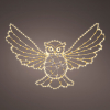 Kerstfiguur uil met verlichting | 54 x 39 cm | Twinkle effect | 340 lampjes | Lumineo LLU00447 - 1