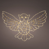 Kerstfiguur uil met verlichting | 84 x 55 cm | Twinkle effect | 545 lampjes | Lumineo