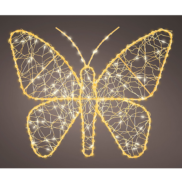 Kerstfiguur vlinder met verlichting | 58 x 43 cm | Twinkle effect | 240 lampjes | Lumineo LLU00472 - 1