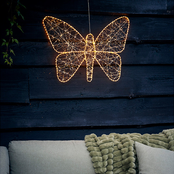Kerstfiguur vlinder met verlichting | 98 x 77 cm | Twinkle effect | 760 lampjes | Lumineo LLU00456 - 2
