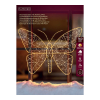 Kerstfiguur vlinder met verlichting | 98 x 77 cm | Twinkle effect | 760 lampjes | Lumineo LLU00456 - 3