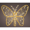 Kerstfiguur vlinder met verlichting op batterijen | 58 x 43 cm | Twinkle effect | 436 lampjes | Lumineo LLU00471 - 1