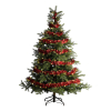 Kerstslinger met verlichting op batterij | 3 meter | 60 lampjes | Soft Gold | Kerstrood | Lumineo LLU00479 - 2