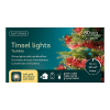 Kerstslinger met verlichting op batterij | 3 meter | 60 lampjes | Soft Gold | Kerstrood | Lumineo LLU00479 - 3