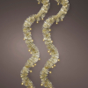 Kerstslinger met verlichting op batterij | 3 meter | 60 lampjes | Soft Gold | Zilver, goud | Lumineo LLU00478 - 1