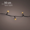 Kerstverlichting 3.6 meter | Duracharge oplaadbaar | Extra warm wit | 50 lampjes | Lumineo LLU00440 - 1