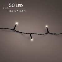 Kerstverlichting 3.6 meter | Duracharge oplaadbaar | Warm wit | 50 lampjes | Lumineo LLU00439