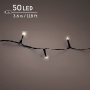 Kerstverlichting 3.6 meter | Duracharge oplaadbaar | Warm wit | 50 lampjes | Lumineo LLU00439 - 1