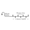 Kerstverlichting 3.6 meter | Duracharge oplaadbaar | Warm wit | 50 lampjes | Lumineo LLU00439 - 3