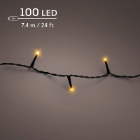 Kerstverlichting 7.4 meter | Duracharge oplaadbaar | Extra warm wit | 100 lampjes | Lumineo LLU00442
