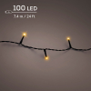 Kerstverlichting 7.4 meter | Duracharge oplaadbaar | Extra warm wit | 100 lampjes | Lumineo LLU00442 - 1