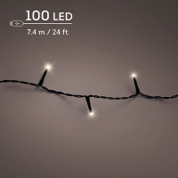 Kerstverlichting 7.4 meter | Duracharge oplaadbaar | Warm wit | 100 lampjes | Lumineo LLU00441