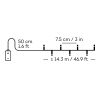 Kerstverlichting op batterijen 14.30 meter | Warm wit met Twinkle effect | 192 lampjes met timer | Lumineo LLU00509 - 5