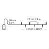 Kerstverlichting op batterijen 3.50 meter | Warm wit met Twinkle effect | 48 lampjes met timer | Lumineo LLU00507 - 5