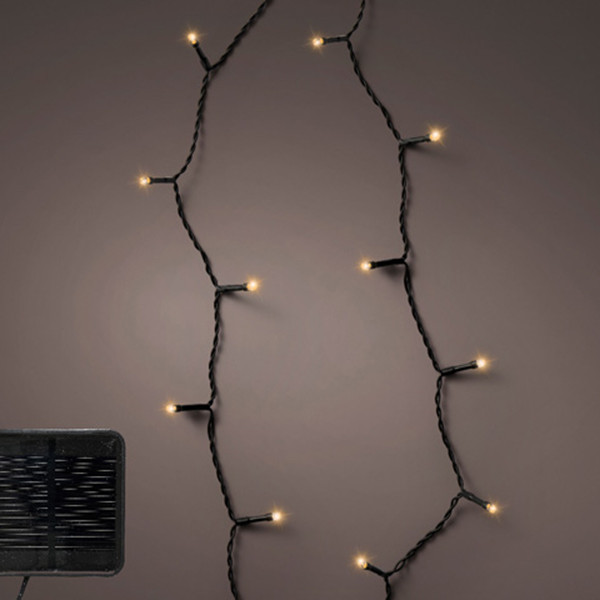 Lumineo Kerstverlichting op zonne-energie | 9 meter | Warm wit | 120 lampjes | Lumineo  LLU00211 - 1