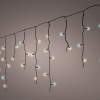 Koppelbare ijspegelverlichting 4.8 meter | Warm wit & extra warm wit | Flash effect | 180 lampjes | Zwarte kabel | Lumineo LLU00500 - 1