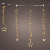 Lichtgordijn met ster | 120 x 120 cm | Warm wit | Twinkle effect | 300 lampjes | Lumineo LLU00469 - 1