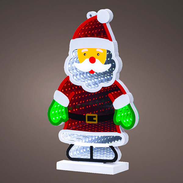 Neon Infinity Light kerstman | 26 cm | RGB | 125 lampjes | Lumineo LLU00296 - 1