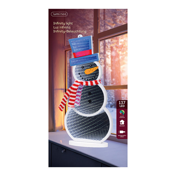 Neon Infinity Light sneeuwpop | 40 cm | RGB | 137 lampjes | Lumineo LLU00297 - 2