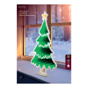 Neon infinity light kerstboom | 40 cm | RGB & koud wit | 142 lampjes | Wit |  Lumineo LLU00283 - 2