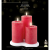 Lumineo Oplaadbare led kaarsen | 7,5 x 10 cm, 12,5 cm, 17 cm | Rood | 3D vlam | 3 stuks | Lumineo  LLU00247 - 3